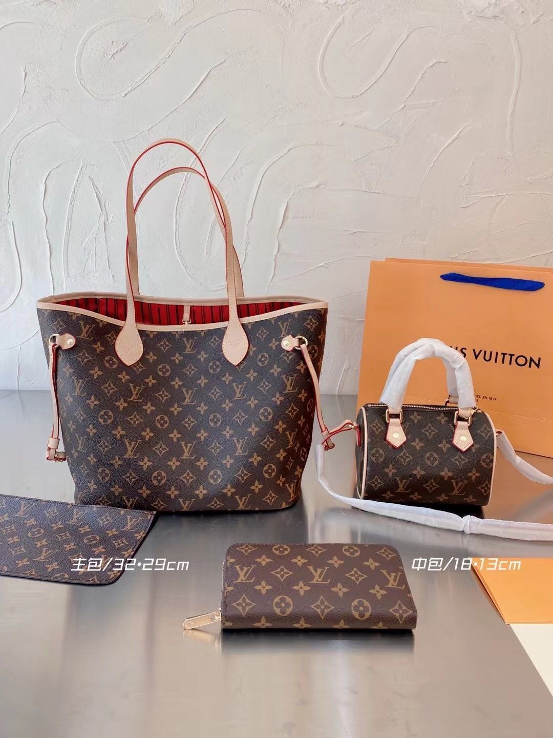 お洒落 LOUIS VUITTON ルイヴィトン ショルダーバッグ ハンドバッグ 財布 3点セット