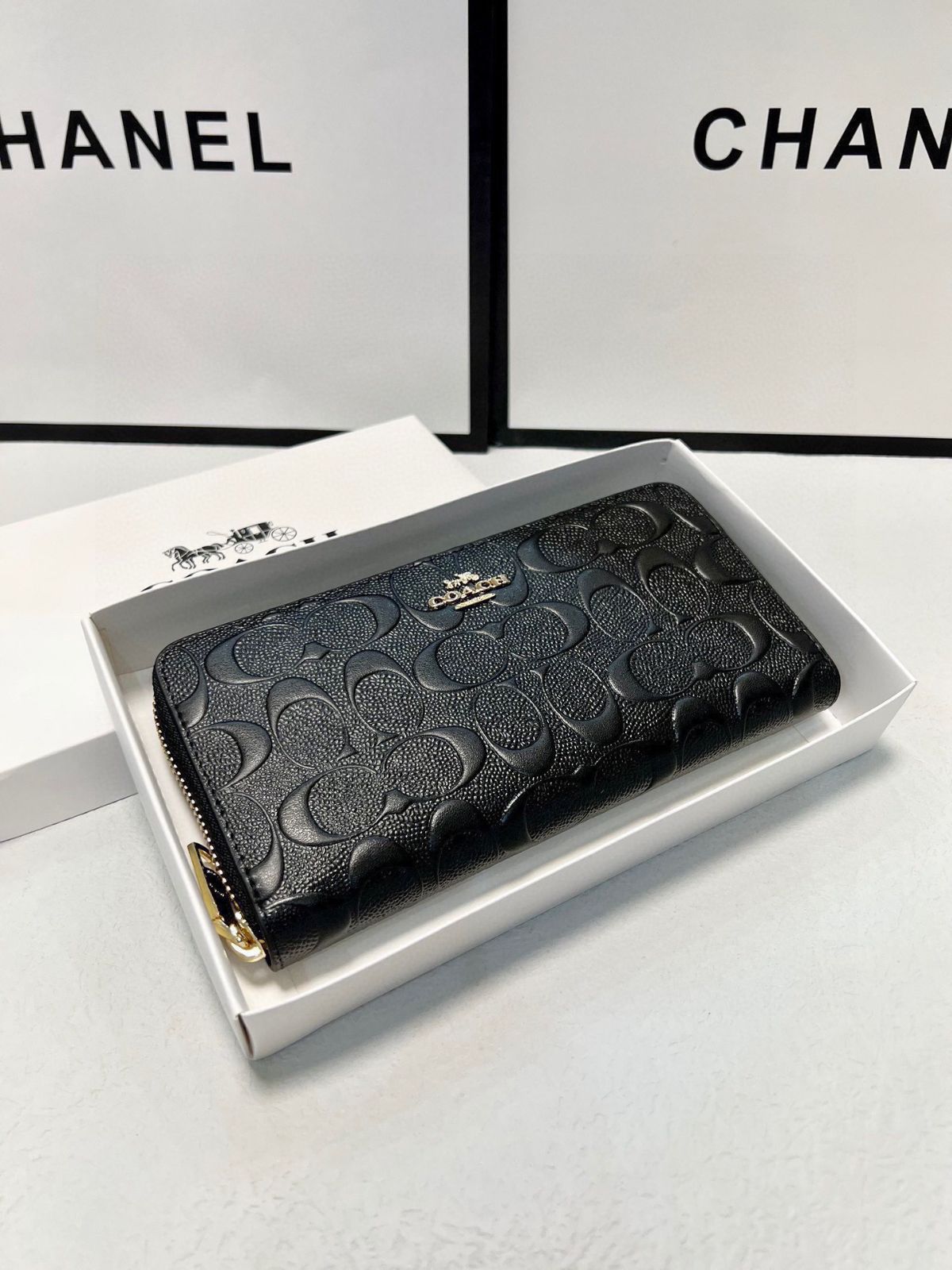 【本日限定特価】コーチ メンズ レザー ウォレット 19×10cm 高品質レザー 専用ボックス付き[本日特価|新品未使用品]