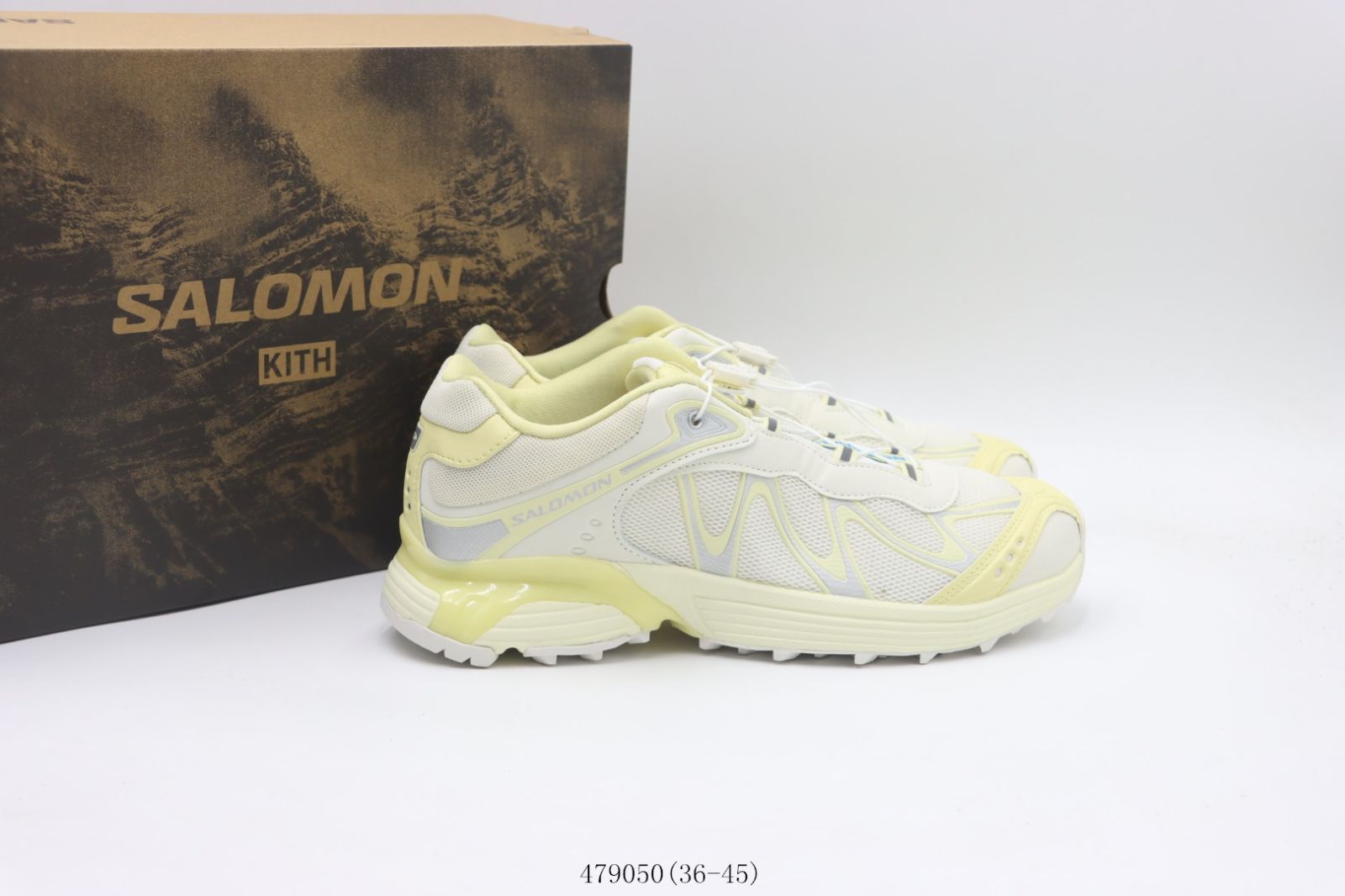 【今日特価】Salomon サロモン 479050 白（しろ）と黄（きいろ）-WTO輸入2