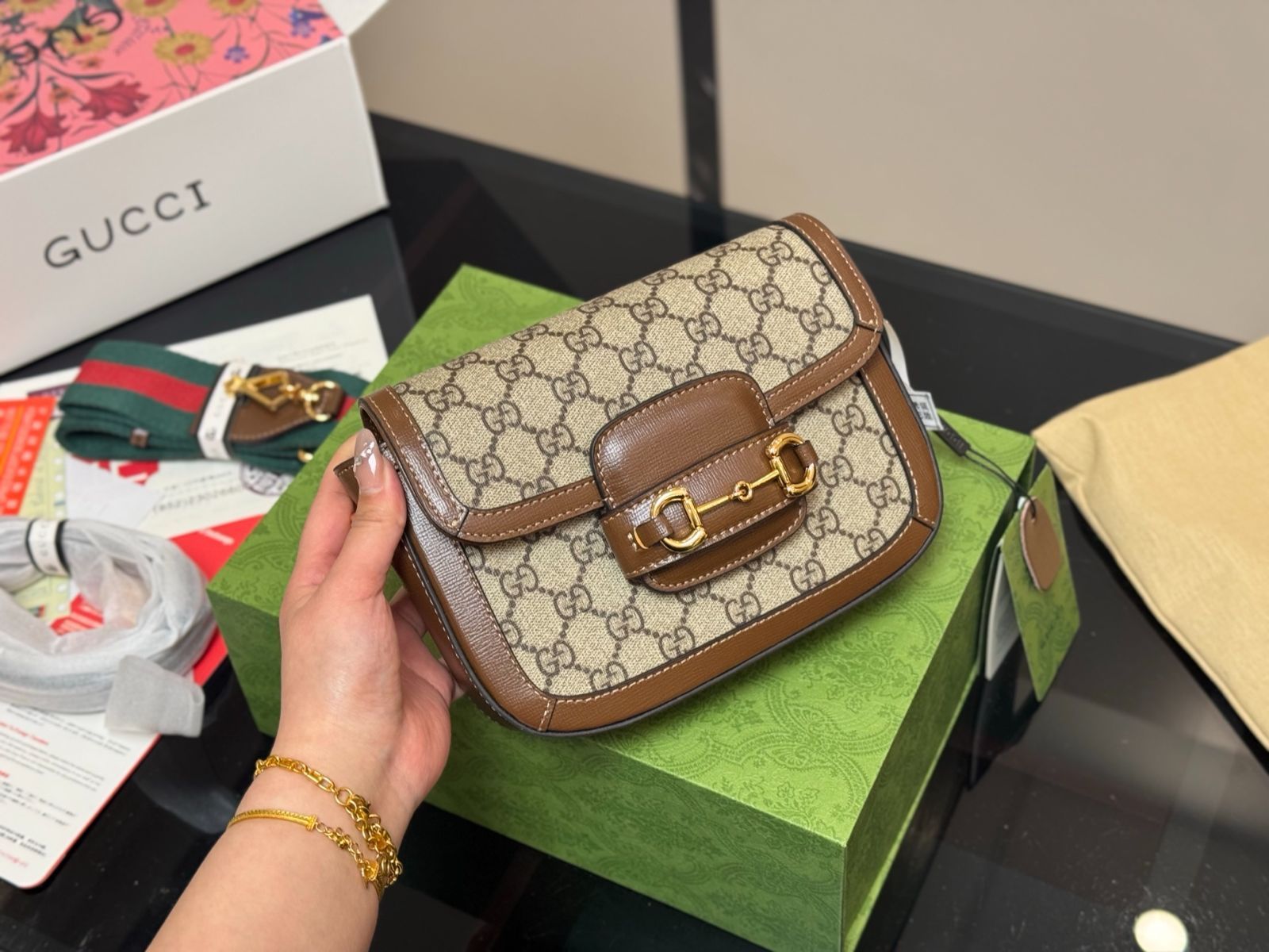 【今日特価】Gucci Vintage Saddle Bag 1955（グッチ ヴィンテージ サドル バッグ 1955）-WTO輸入2