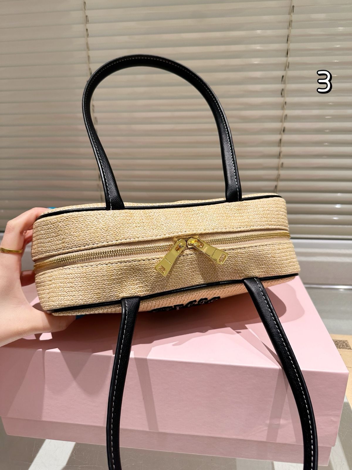 【今日特価】Miu Miu Bowling Briefcase ミュウミュウ ボーリング ブリーフケース-WTO輸入2