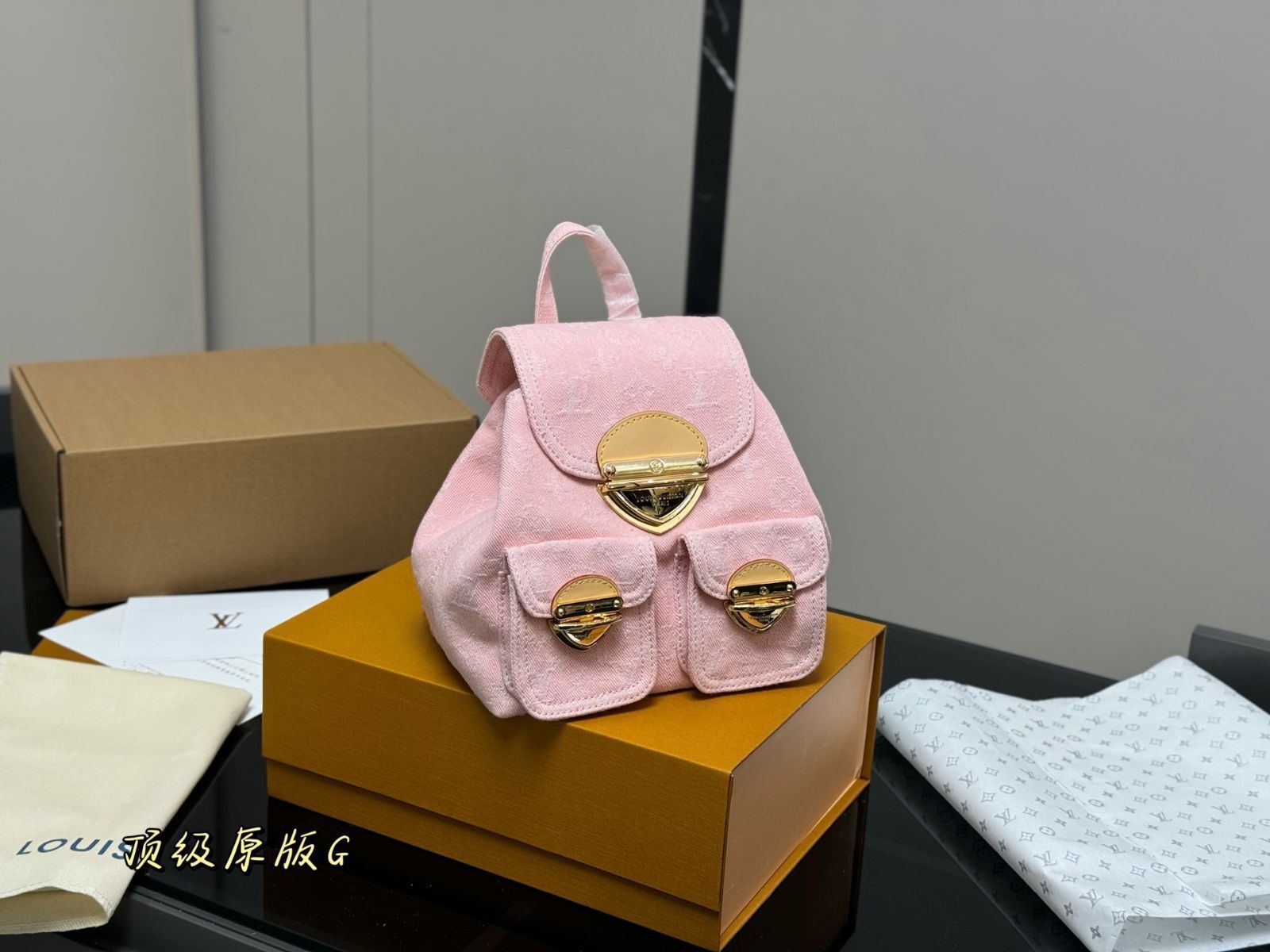【今日特価】Louis Vuitton Denim Backpack ルイヴィトン デニム バックパック-MM輸入2