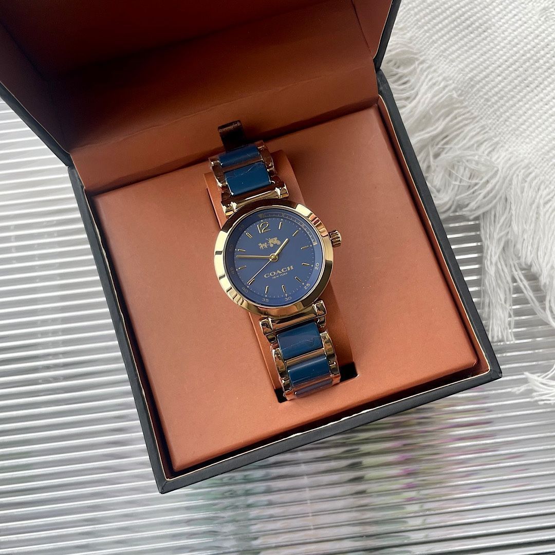 COACH コーチ レディース腕時計 30mm｜セラミックベルト×クオーツ｜本日限定特価新品未使用