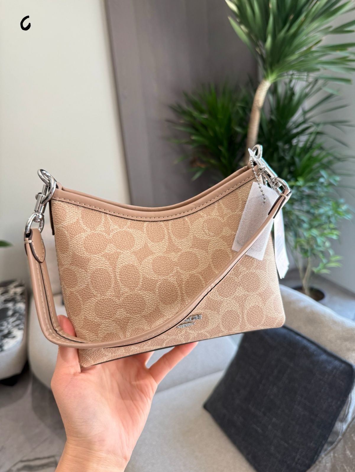 【今日特価】Coach Mini Hobo Bag - コーチ ミニ ホーボー バッグ（ミルクティーカラー）