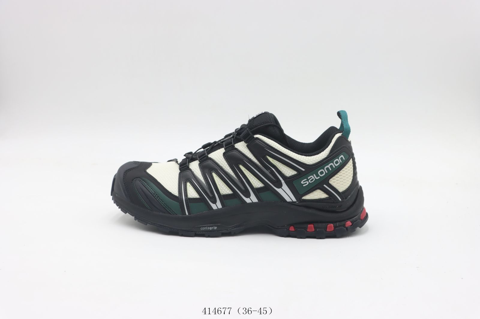 【今日特価】サロモン Salomon 白黒緑 414677