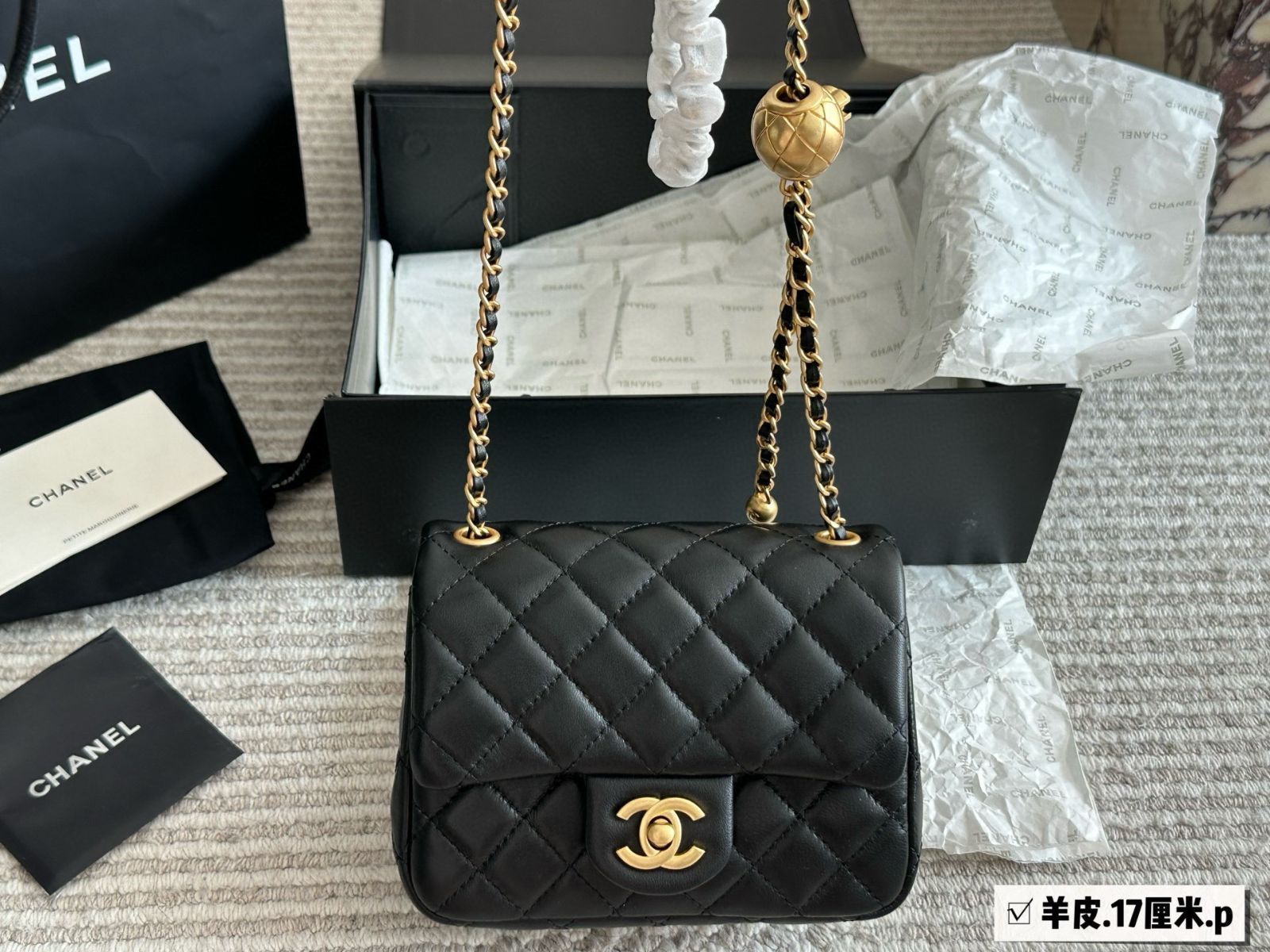 【今日特価】Chanel Golden Ball CF17 [Black] | シャネル ゴールデンボール CF17 ブラック