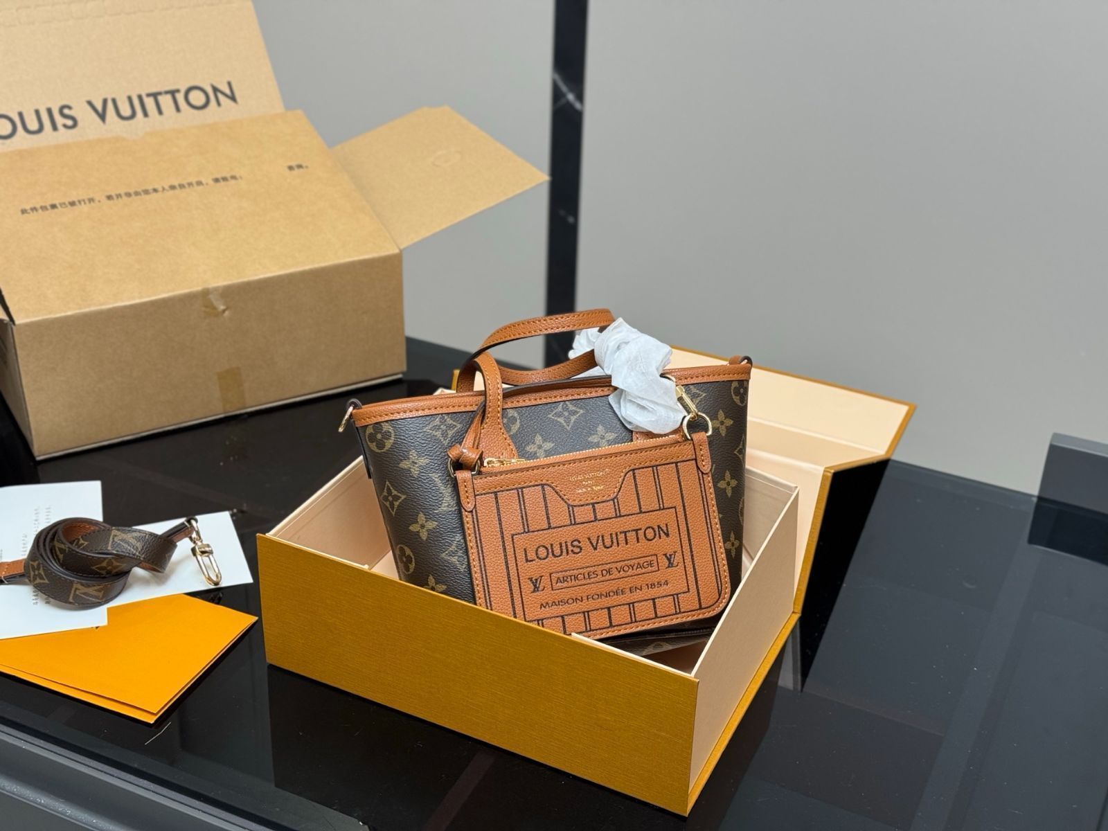 【今日特価】LV Neverfull BB ルイヴィトン ネヴァフル BB ショッピングバッグ（20×17cm）