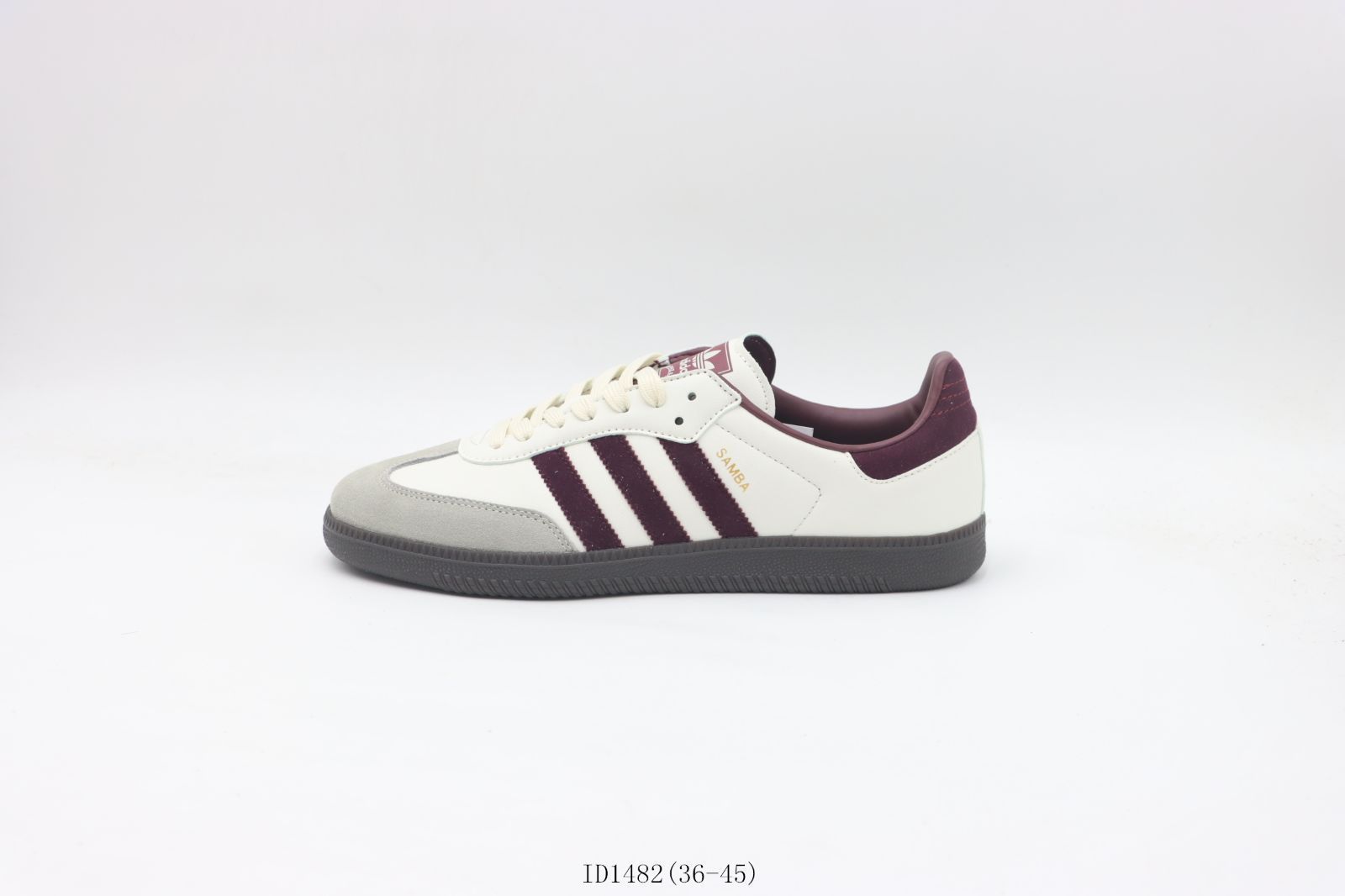 【今日特価】アディダス Adidas スリーストライプ ローカットスニーカー 白酒紅 White Wine Red ID1482