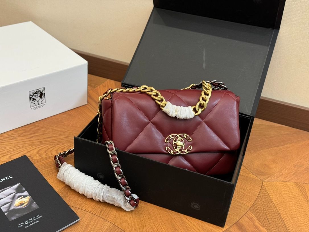 シャネル19 bag/ハンドバッグ、バックパック、小銭入れ、手首バッグ、ショルダーバッグ