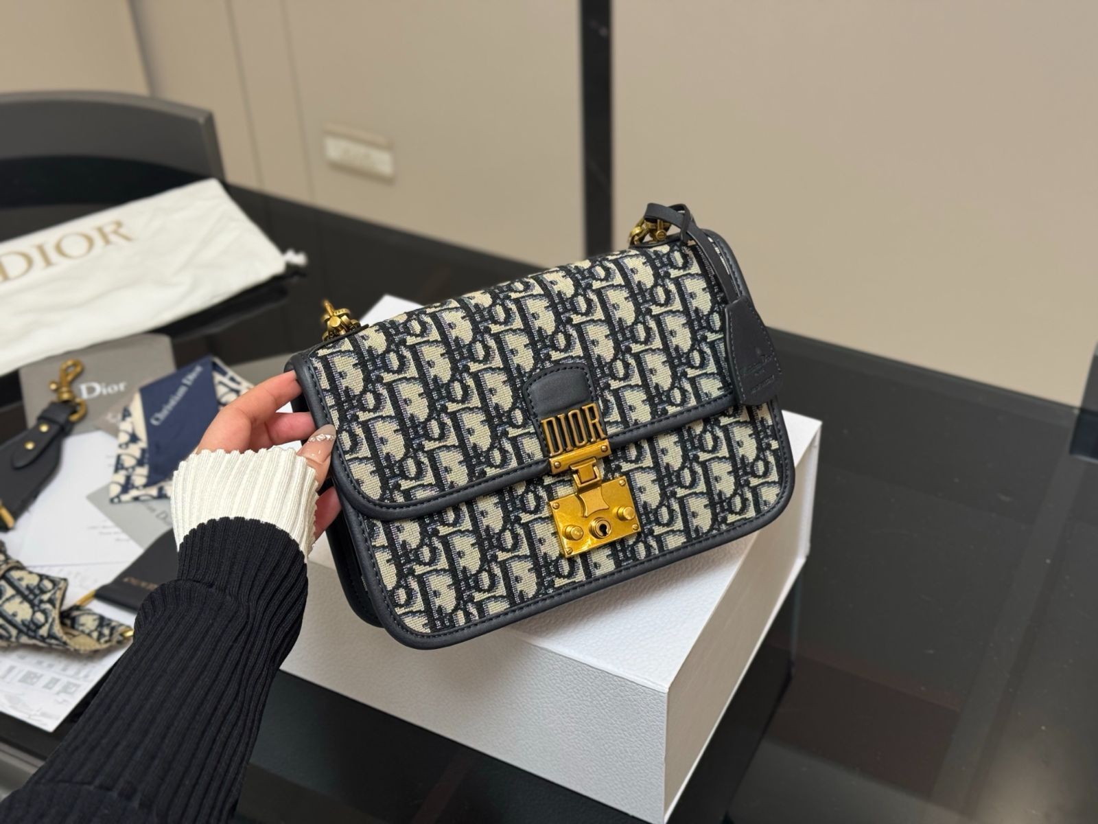 【今日特価】Dior Addict Oblique Messenger Bag アディクト オブリーク メッセンジャーバッグ
