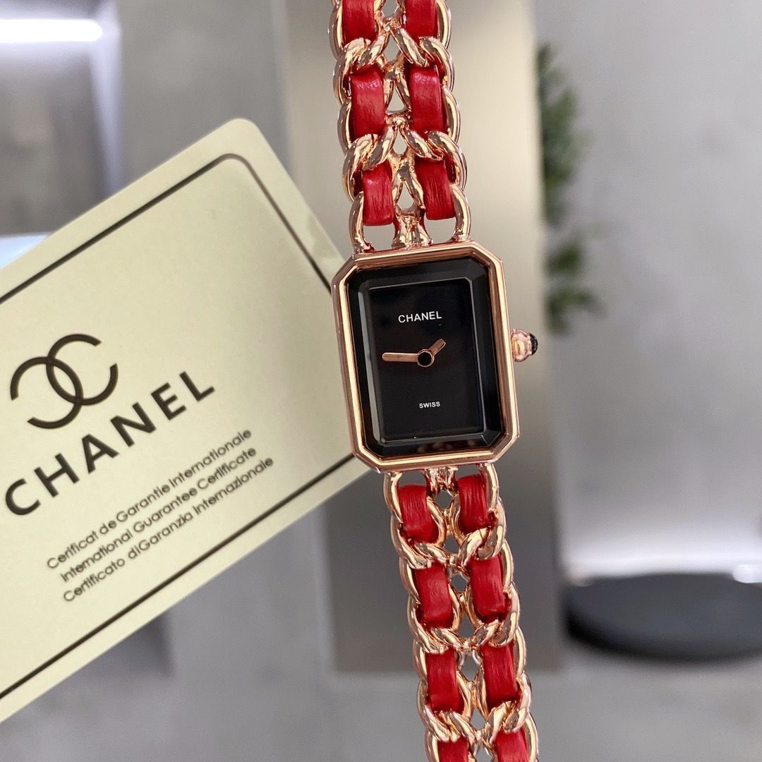 CHANEL シャネル プレミエール レディース腕時計 26.1x20mm｜スクエアデザイン×レザー｜本日限定特価新品未使用