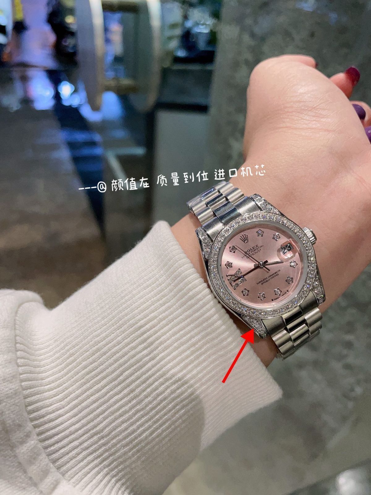 ROLEX ロレックス デイトジャスト レディース腕時計 31mm｜スワロフスキーダイヤモンド×316L鋼｜本日限定特価新品未使用