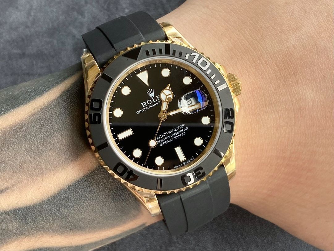 ROLEX ロレックス ヨットマスター メンズ腕時計 42mm｜ホワイトダイアル×ラバーベルト｜実物撮影新品未使用