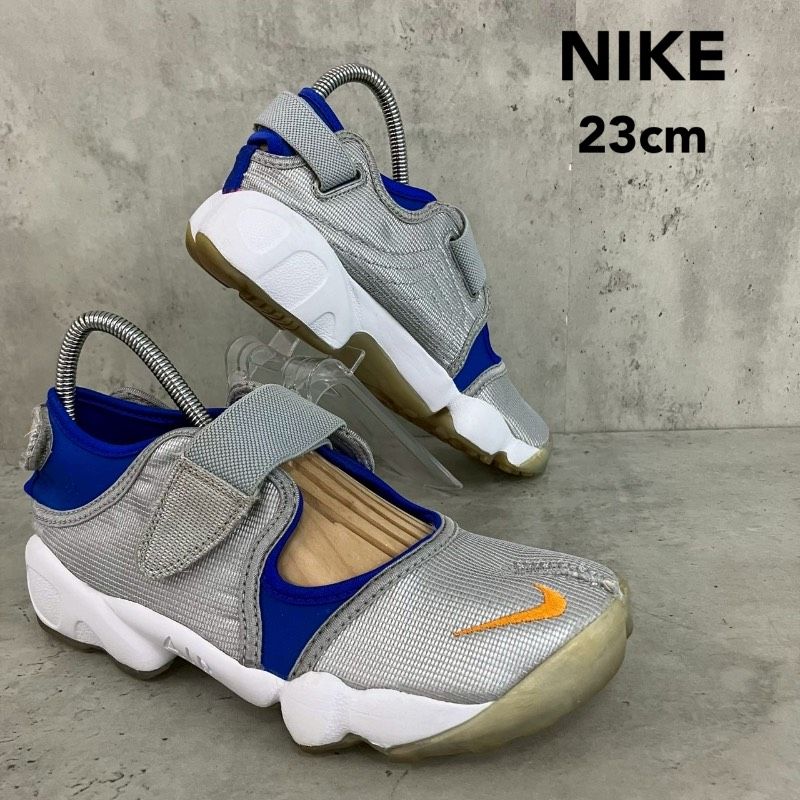 NIKE ナイキ WMNS AIR RIFT エアリフト 23cm シルバー ブルー オレンジ スポサン スポーツサンダル スニーカー レディース タビ 足袋 シューズ カジュアル アウトドア レジャー ストリート 夏 定番 人気 ランニング 靴 ★ ■◆