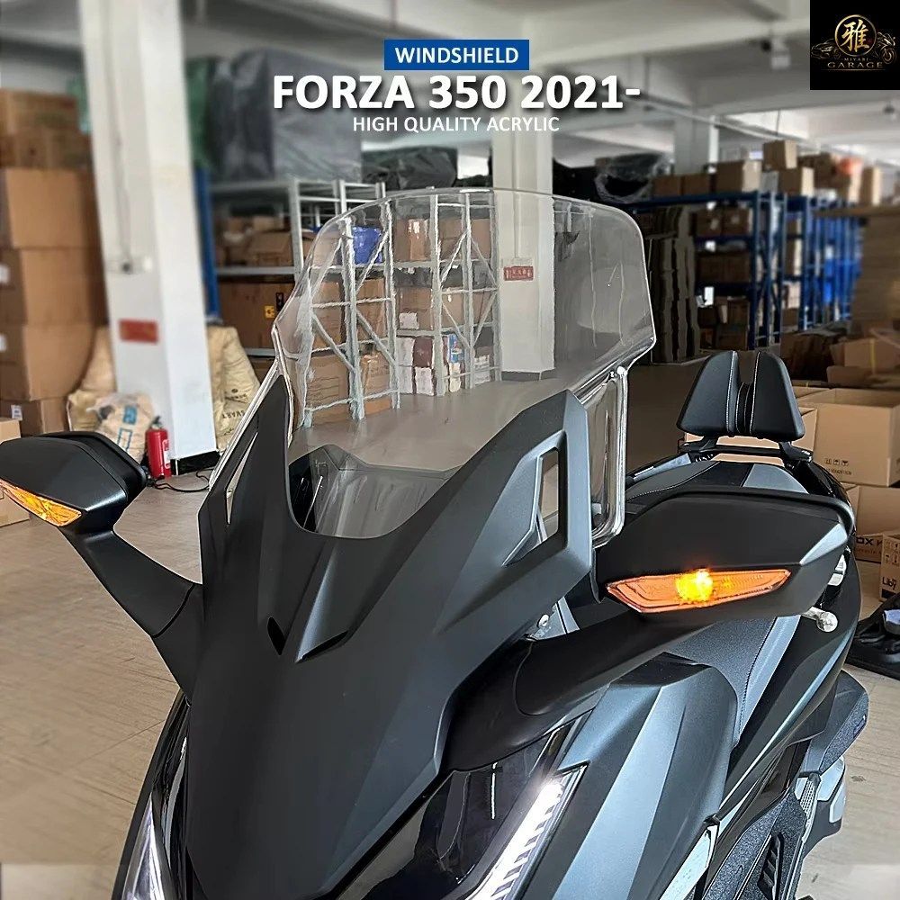 HONDA FORZA350 NSS350 FORZA 350 2021- MOTORCYCLE HEIGHTENING WINDSHIELD WINDSCREEN WIND DEFLECTORS TRANSPARENT
