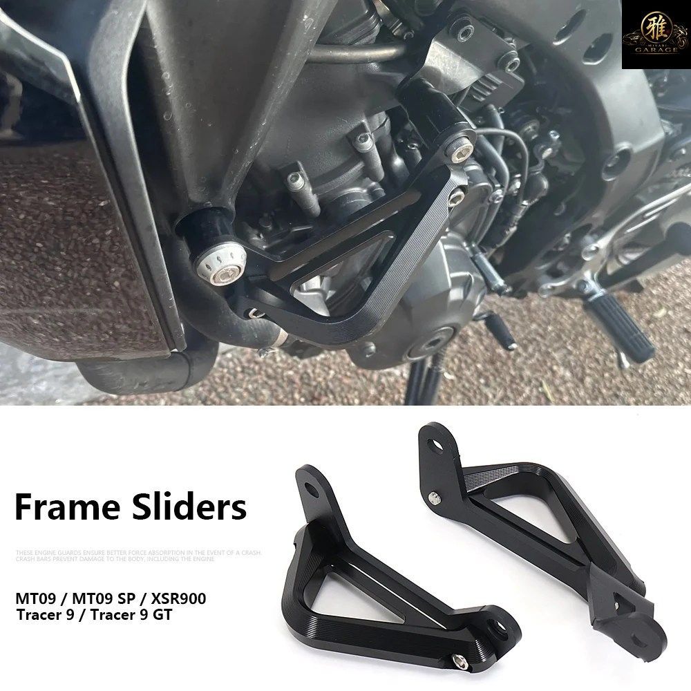 YAMAHA MT09 SP 2021-2025 FALLING ENGINE PROTETIVE GUARD COVER CRASH BAR FRAME PROTECTOR BUMPER TRACER 9 GT XSR900 2022