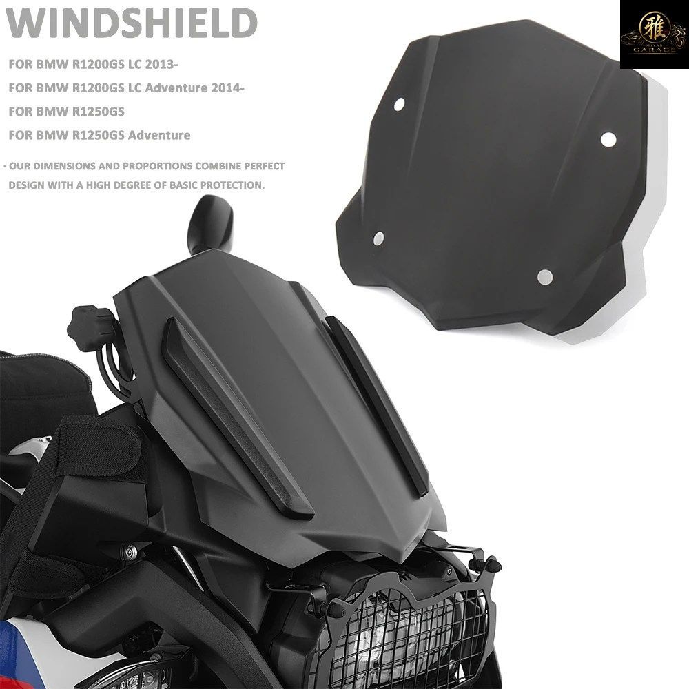 R1250GS ADVENTURE MOTORCYCLE WINDSHIELD WINDSCREEN WIND SCREEN BMW R1200GS LC 2013- R1200GS LC ADV 2014- R1250GS