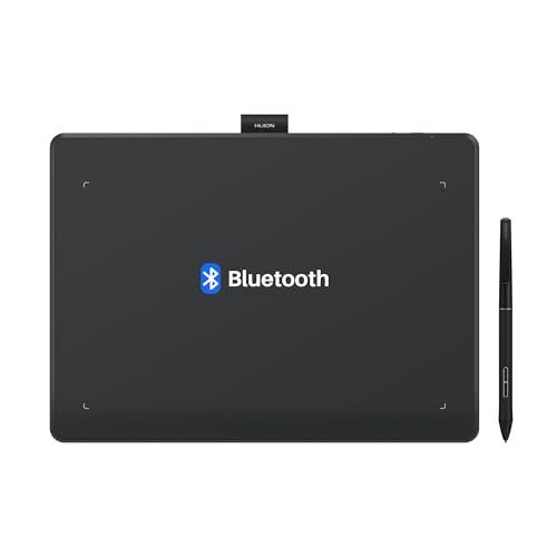 HUION Inspiroy Frego M 無線ペンタブ 板タブ ワイヤレス Bluetooth5.0ブルートゥースペンタブレット 充電不要ペン 8192レベル筆圧感度 傾き検知機能搭載 左利き お絵かきタブレット イラスト制作 漫画制作 5fc2a08e