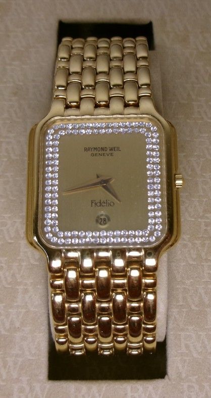 希少 RAYMOND WEIL レイモンド・ウェイル Fidlio フィデリオ 18K GOLD ELECTROPLATED 10M 20260609 ysdtsyk m 0608