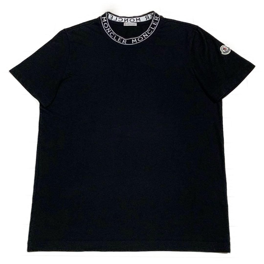 モンクレール　レタリングロゴ　M ブラック　Tシャツ　5S569