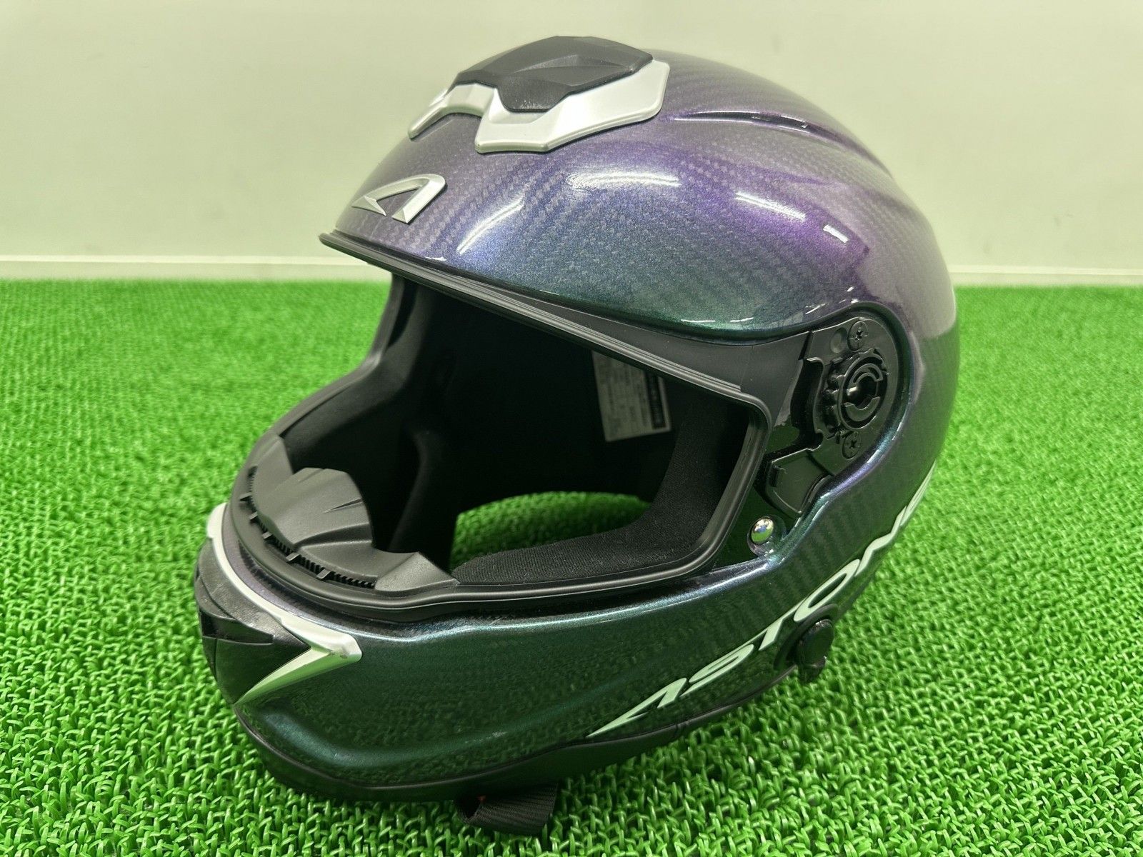 ASTONE製 ヘルメット カーボン GT-1000F 社外 中古 アストン Mサイズ