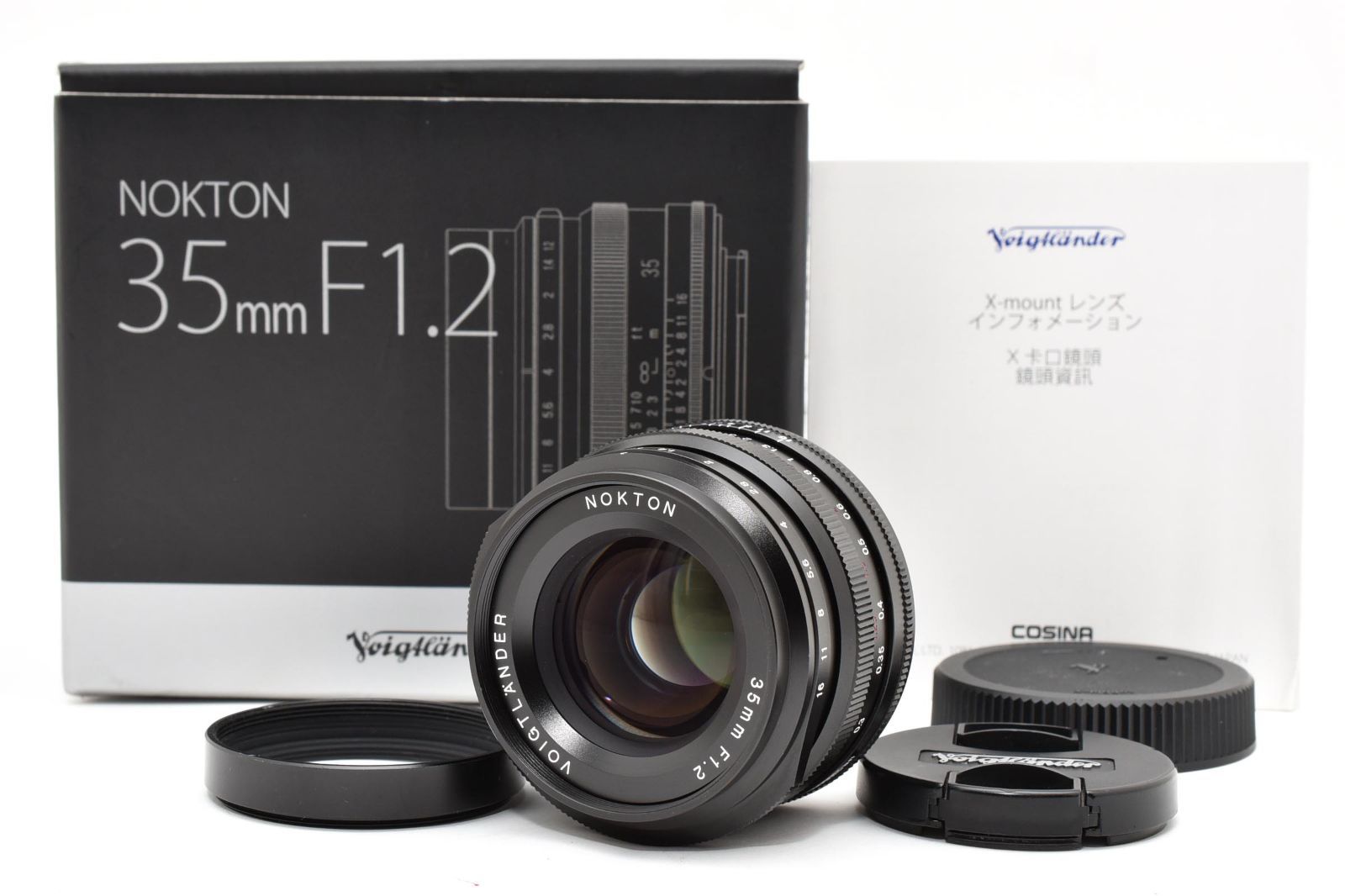 ★極上品★ フォクトレンダー Voigtlander NOKTON 35mm F1.2 Xマウント用 元箱付き ARYM6325 #64
