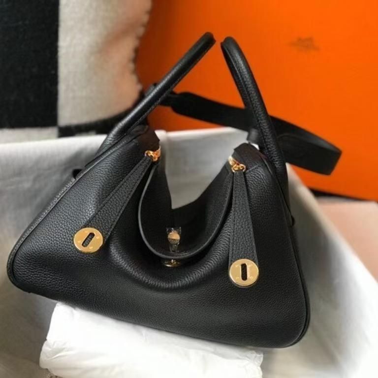 HERMES ハンドバッグ ゴールドバックルバッグ