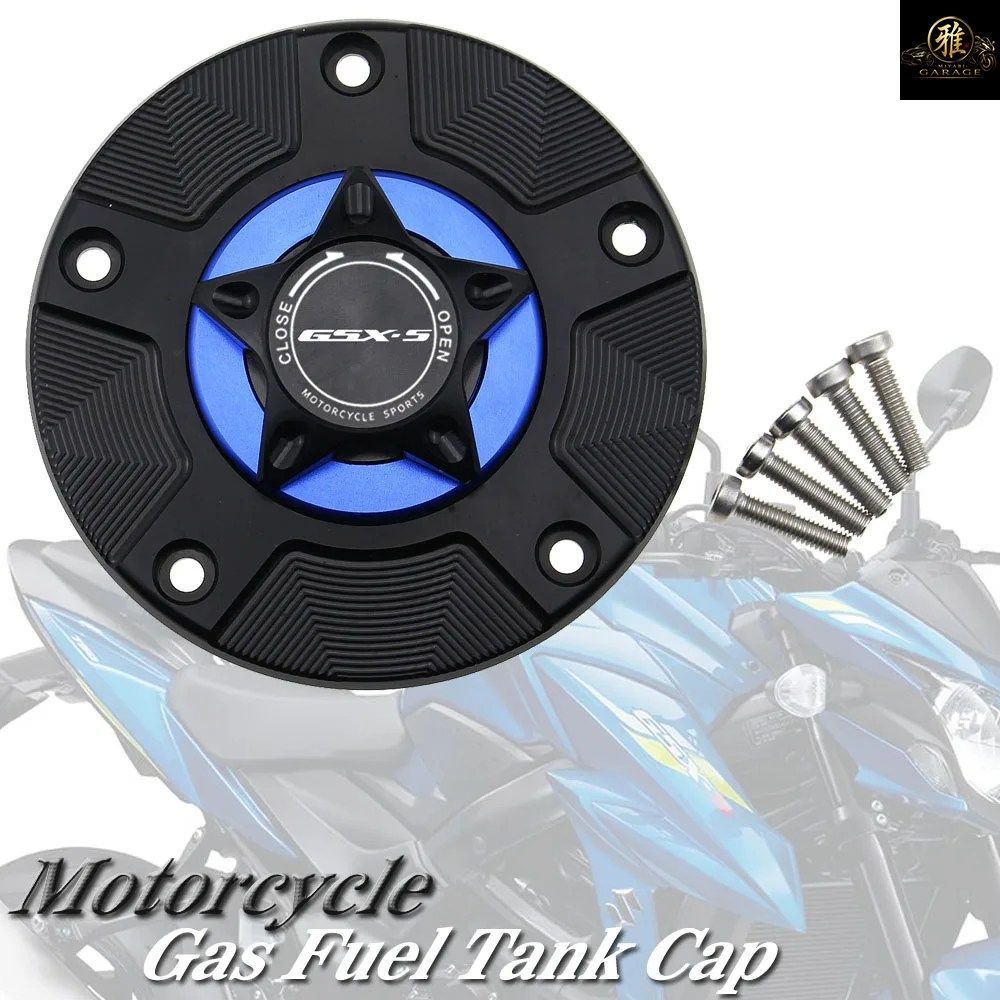 KEYLESS MOTORCYCLE FUEL GAS TANK CAP COVER 750 1000 GSXS750 GSXS1000 HAYABUSA GSX1300R SV650 SV1000