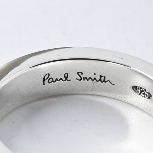 研磨済】Paul Smith ロゴ シルバー リング 17号 silver925 ポール