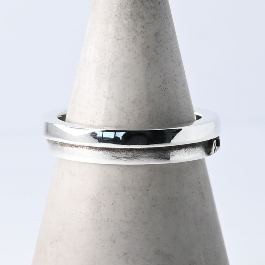 研磨済】Paul Smith ロゴ シルバー リング 17号 silver925 ポール