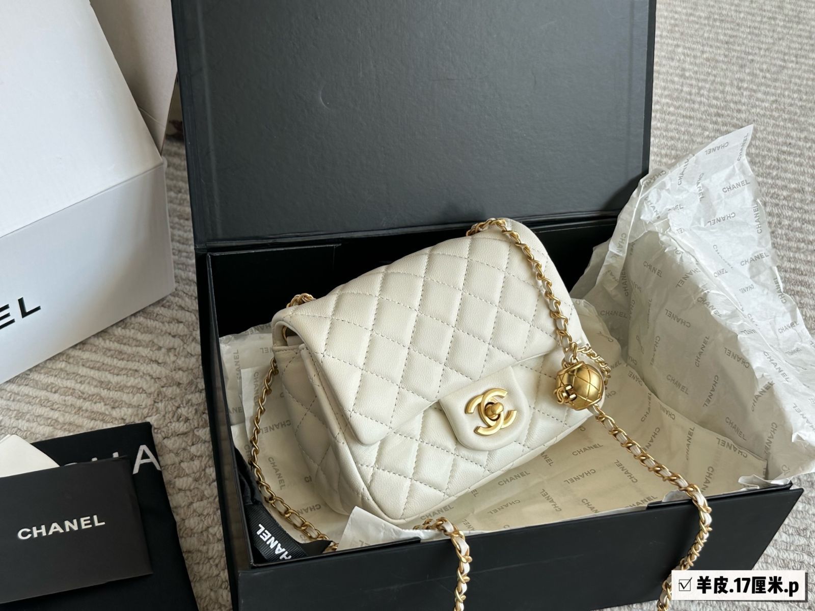 【今日特価】Chanel Golden Ball CF17 [Black] | シャネル ゴールデンボール CF17 ブラック-WTO輸入3