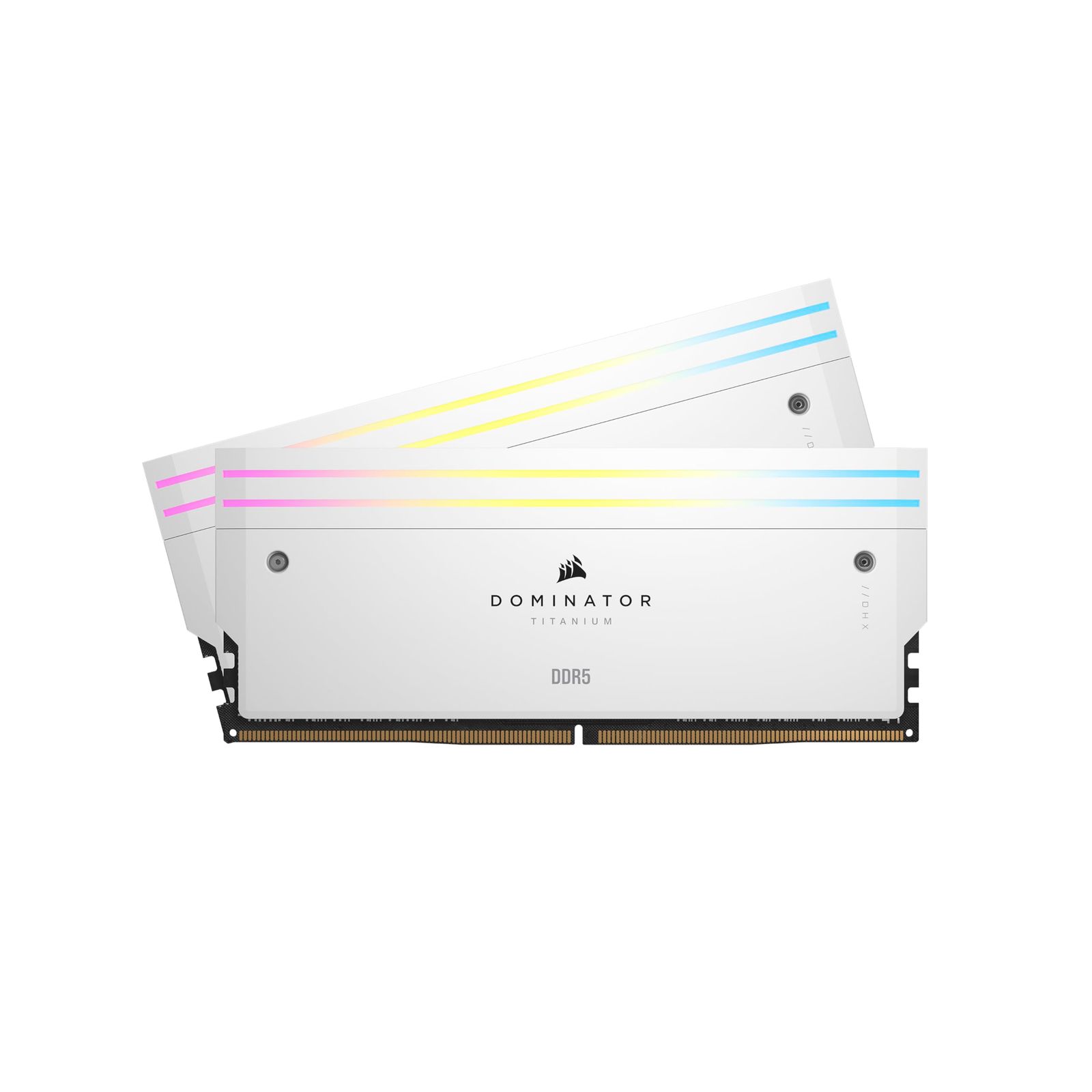 CORSAIR DDR5-6000MHz デスクトップPC用メモリ DOMINATOR TITANIUM DDR5シリーズ (PC5-48000) Intel XMPメモリキット 64GB [ホワイト] [6000【32G×2】] [DDR5【CL:30】]