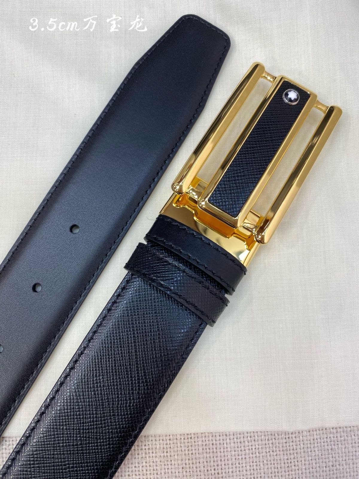 【今日特価】Montblanc ビジネスレジャー 本革ベルト-2