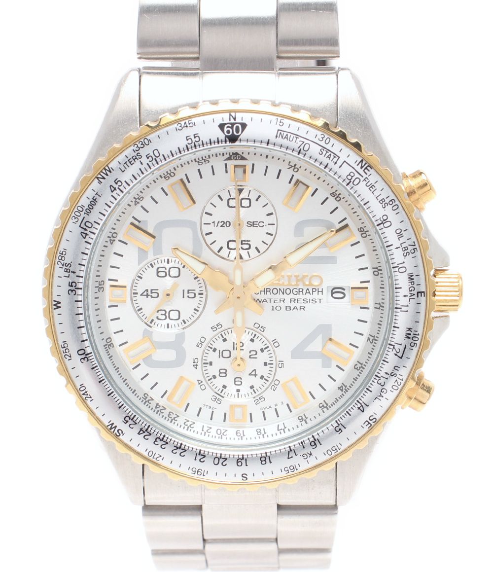セイコー 腕時計 7T92-0CF0 クオーツ シルバー メンズ SEIKO
