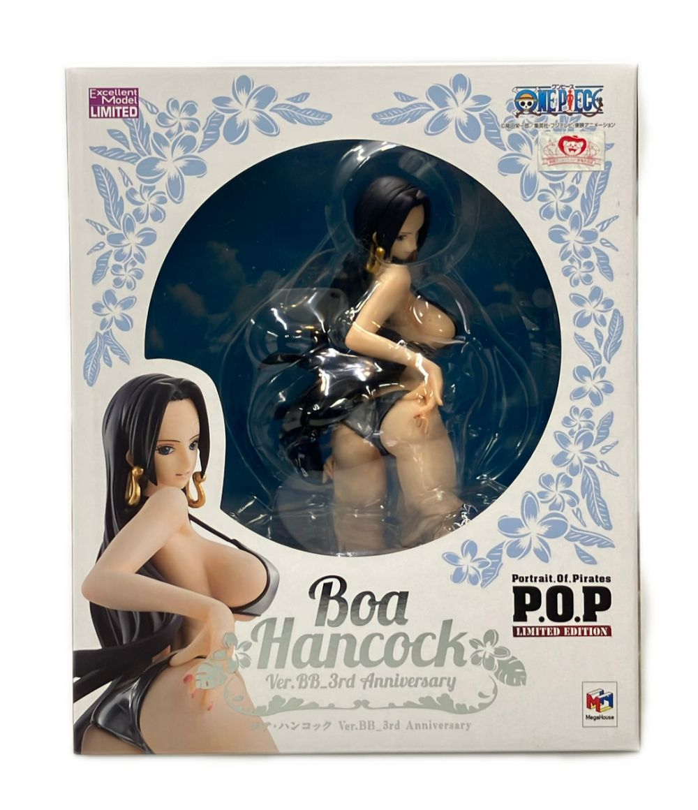 美品 メガハウス ONE PIECE P.O.P LIMITED EDITION ボア・ハンコックVer.BB_3rdAnniversary フィギュア