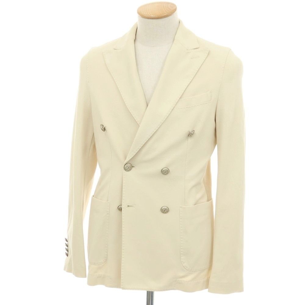 【中古】チルコロ1901 CIRCOLO 1901 コットン ジャージー ダブル6B カジュアルジャケット アイボリー【サイズ42】【メンズ】