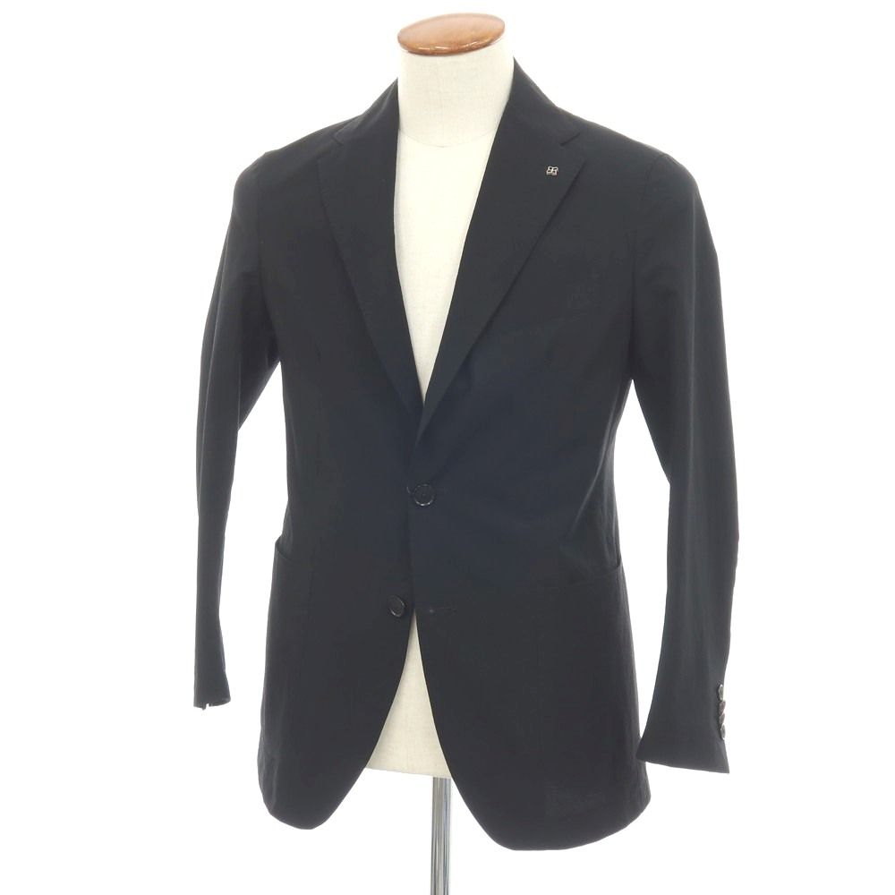【中古】タリアトーレ TAGLIATORE ポリエステル 2B カジュアルジャケット ブラック【サイズ46/R】【メンズ】