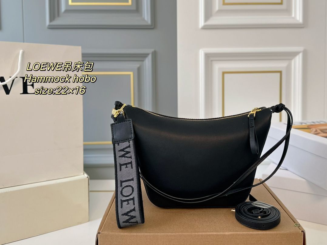 LOEWEロジェウェイハンモックホーボーハンモックバッグ、ハンドバッグ、カメラバッグ、ハンドバッグ、バックパック、バッグ、財布、小銭入れ、手首バッグ、旅行バッグ、財布、ショルダーバッグ