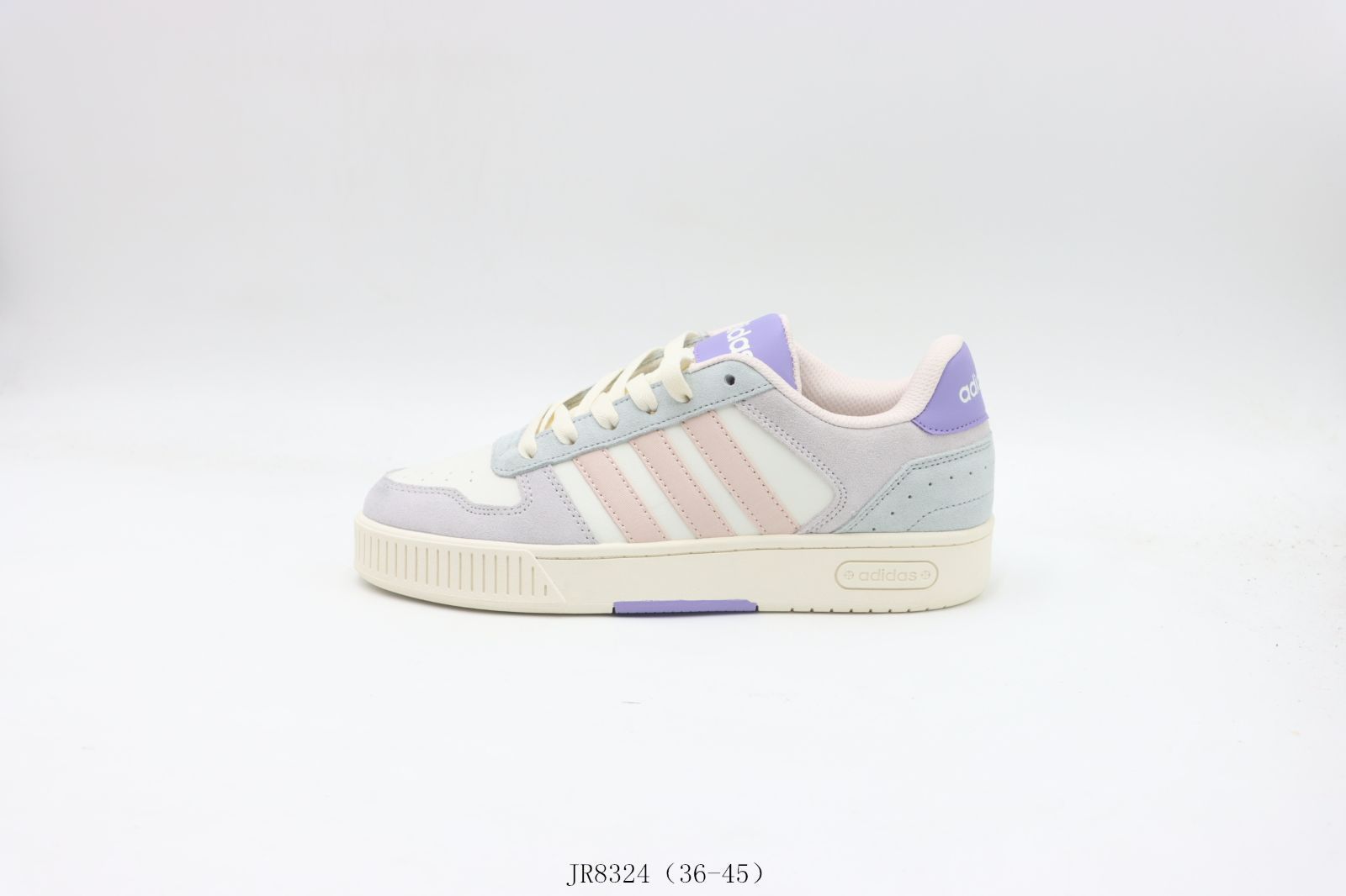 【今日特価】Adidas / アディダス ホワイト グレイ ピンク JR8324。