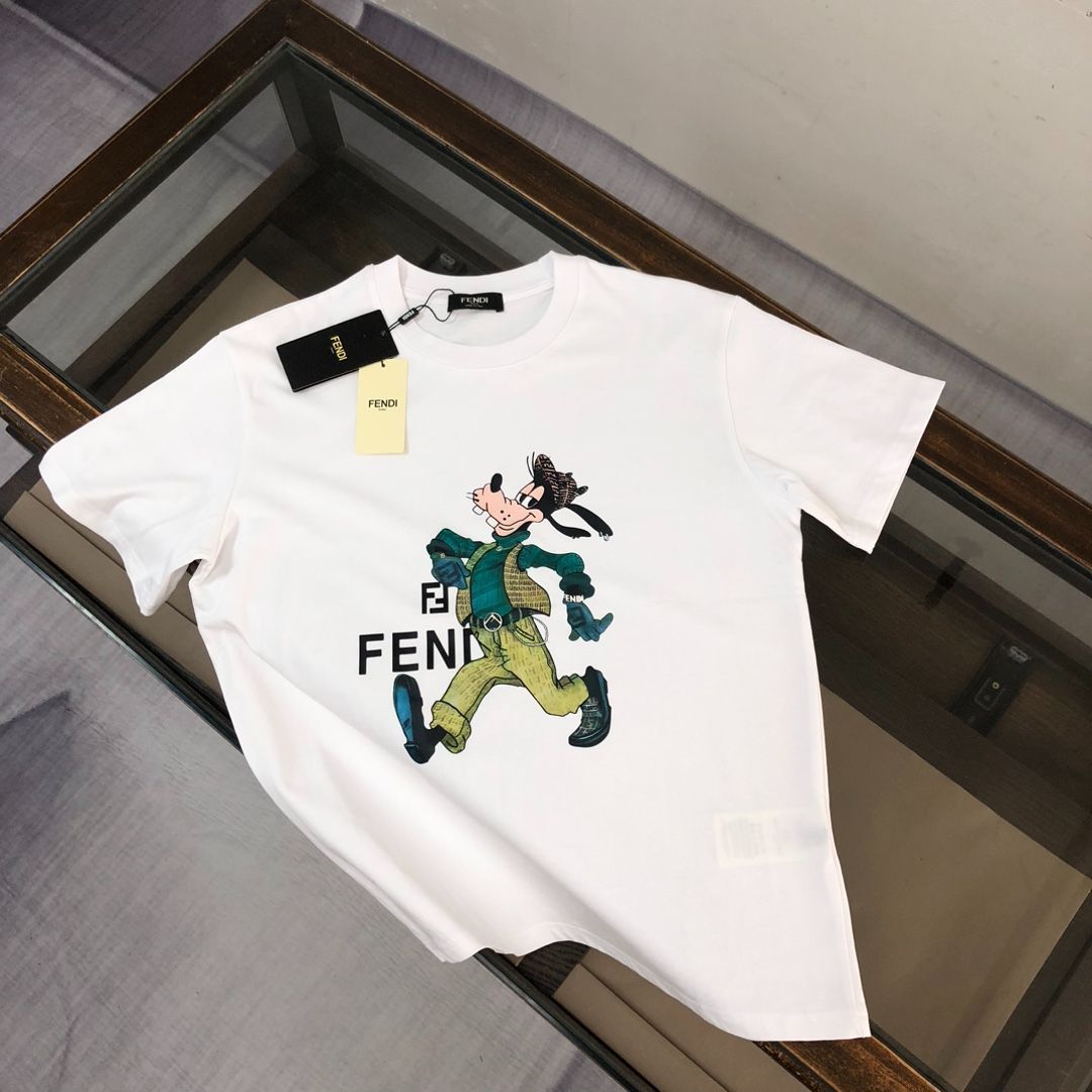 【本日限定特価】FENDI 春夏 カートゥーンプリントTシャツ [本日特価|新品未使用品]