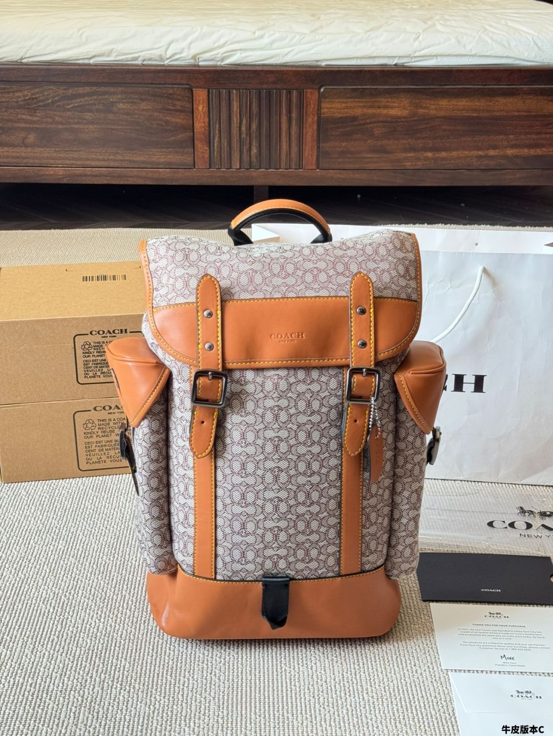 【今日特価】Coach New Hudson Series Men's Backpack / コーチ ニュー ハドソン シリーズ メンズ バックパック