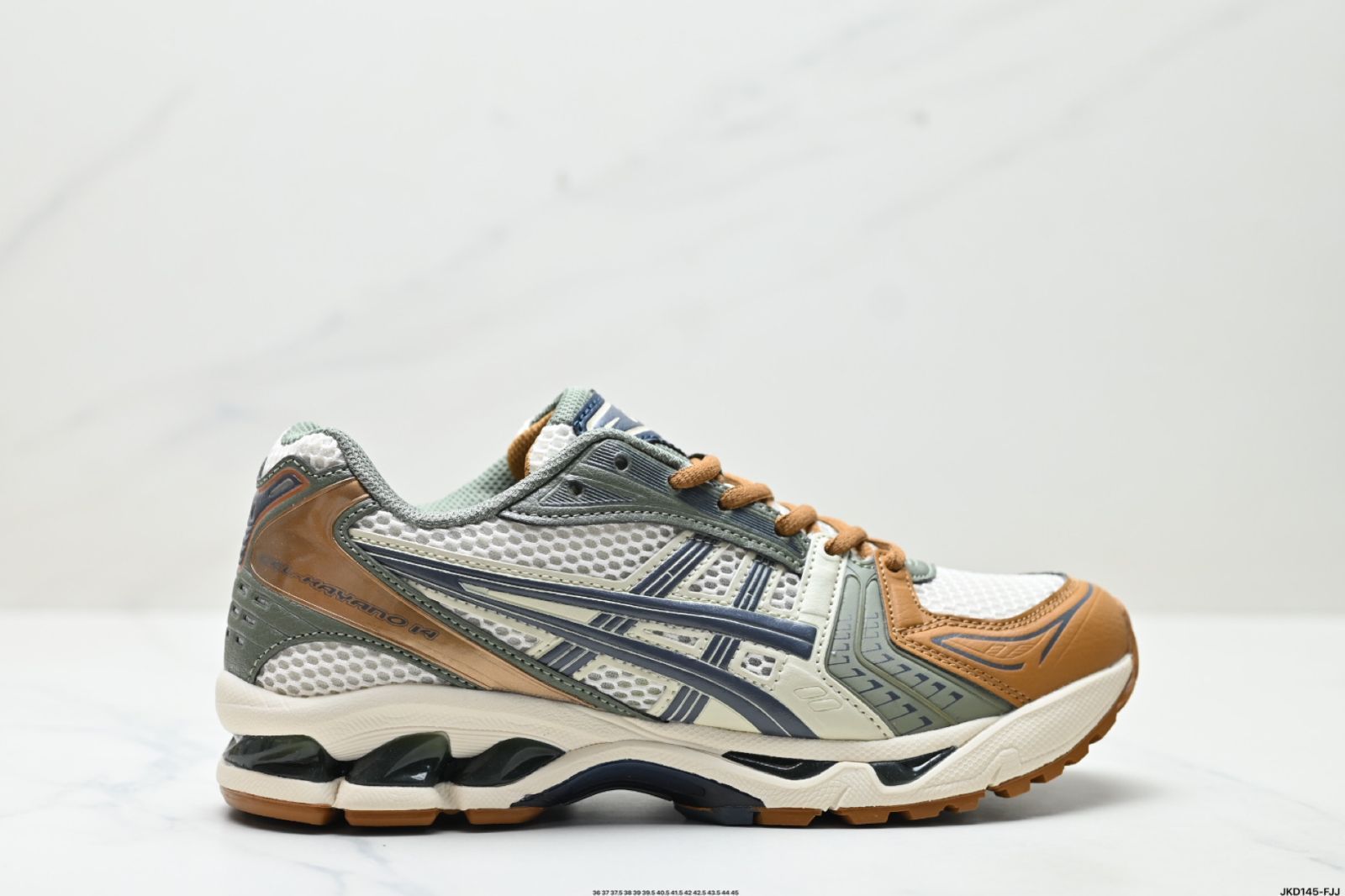 Asics（アシックス）Gel-Kayano 14 シルバーグレーグリーン スポーツレジャー通気性プロランニングシューズ