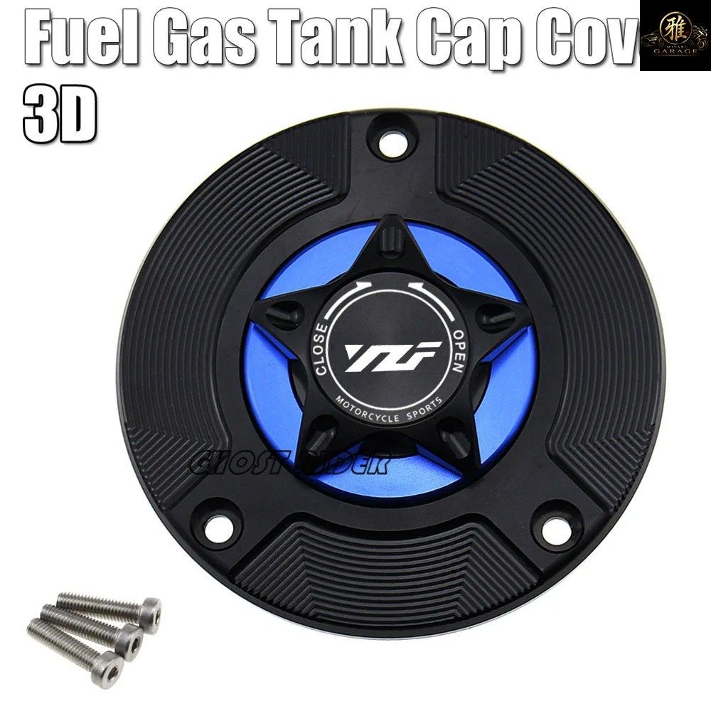 MOTORCYCLE FUEL GAS TANK COVER YAMAHA R1M R7 R6 R15 R15M R3 QUICK RELEASE ROTATE OIL CAP RACING