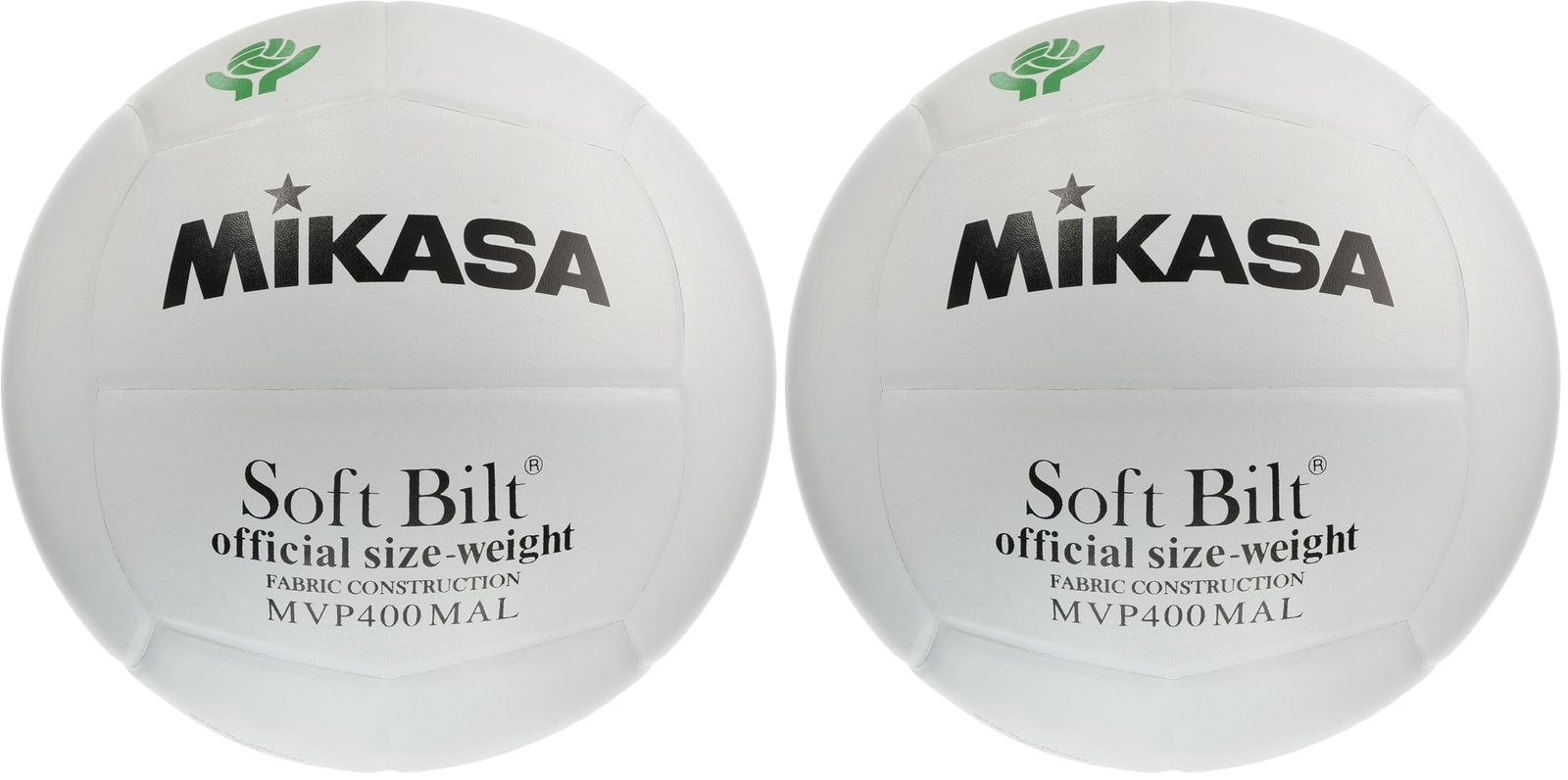 新品 ミカサ(MIKASA) ママさんバレーボール 4号 全国ママさんバレーボール連盟公式試合球 検定球 (中学生・ママさん) ホワイト 天然皮革 MVP400MAL 推奨内圧0.3(kgf/?) (× 2)
