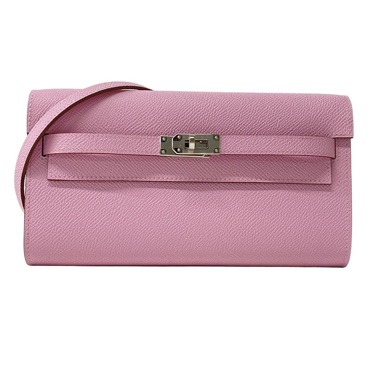 HERMES(エルメス) 財布美品 ケリーウォレットロング トゥーゴー モーヴシルベストル ショルダーウォレット/シルバー金具 417,015円
