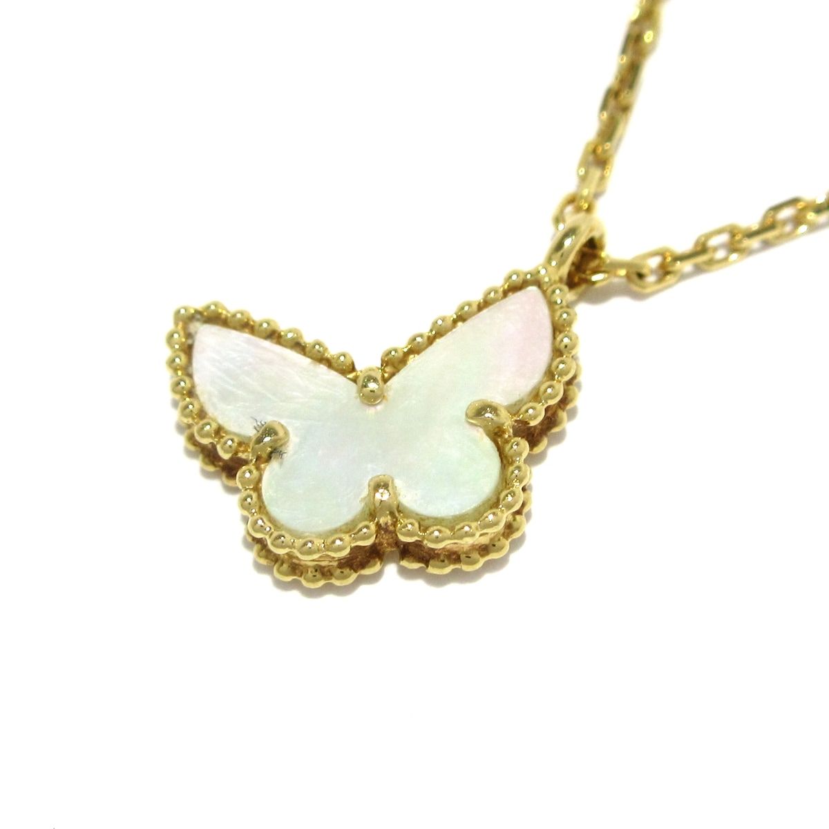Van Cleef & Arpels(ヴァンクリーフ&アーペル) ネックレス スウィートアルハンブラ パピヨン K18YG×マザーオブパール