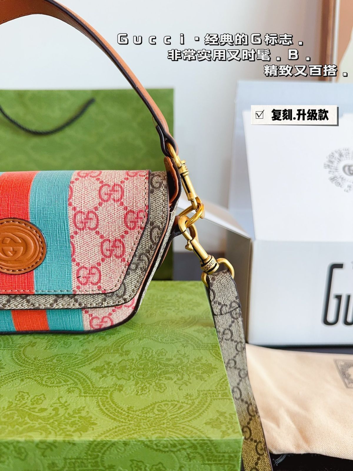 GUCCIグッチ半月牙、財布、キーバッグ、小銭入れ、ハンドバッグ、バッグ、ショルダーバッグ、ポーチ、