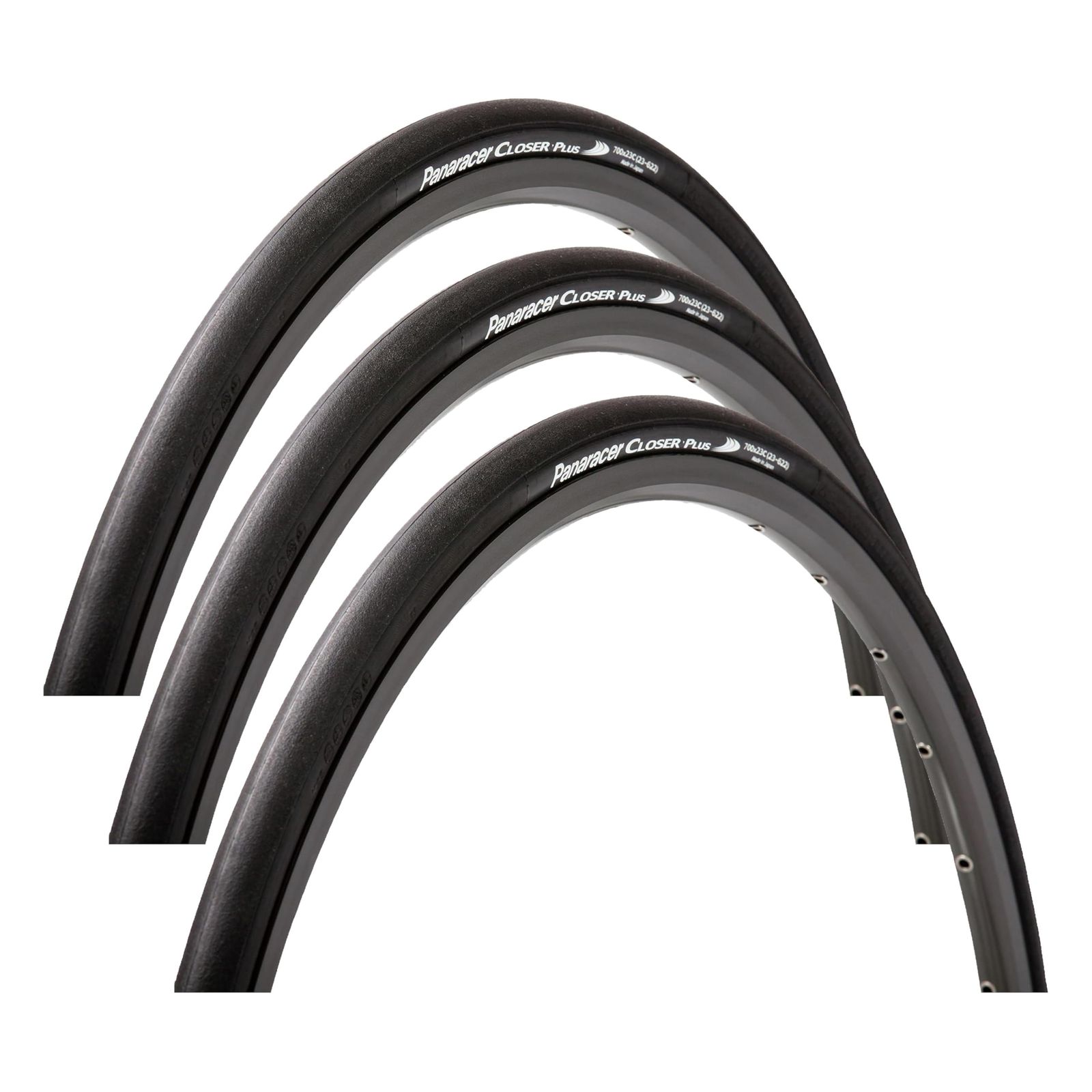 新品 パナレーサー(Panaracer) クローザープラス CLOSER PLUS 700×23C クリンチャー 黒 F723-CLSP-B (× 3)