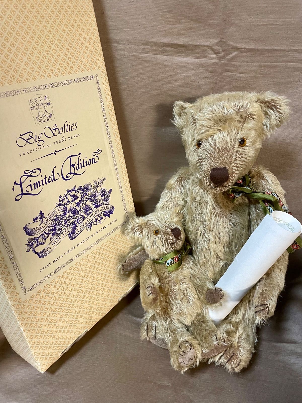Ltd. Ed. of 100 Vintage British Teddy Bear - Big Softies 