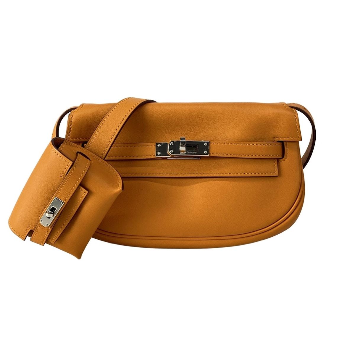HERMES(エルメス) ショルダーバッグ美品 ケリームーブ アプリコット シルバー金具